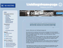 Tablet Screenshot of lieblingshomepage.de